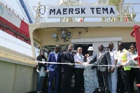 MV Maersk Tema being launched