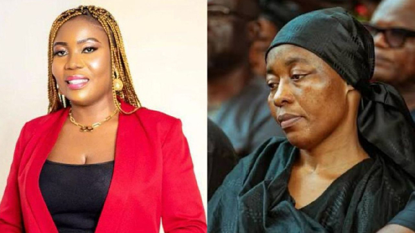 Rachel Appoh (L) questions Odo Broni’s family over marriage