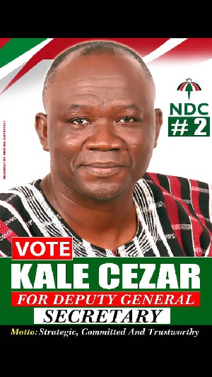 Kale Cezar is aspiring for NDC's National Deputy General Secretary position