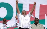 Ex-president Jerry John Rawlings, Kofi Portuphy   File Photo