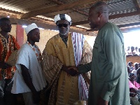 Vice President, Paa Kwasi Bekoe Amissah-Arthur at the Palace of Chief Mohammed Bawa Abdulaia.