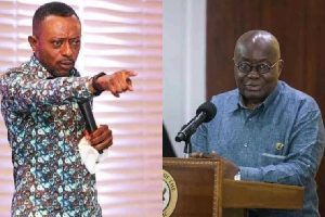 Rev. Owusu Bempah (L) and President Akufo-Addo