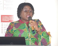 Dr. Gifty Ekua Merdiemah, a Research Fellow and Clinical Trials Coordinator, UGMC