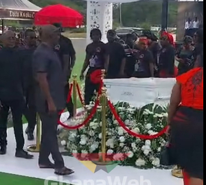 Rex Omar and other dignitaries pay their final respects to Dada KD