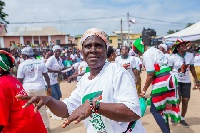 NDC supporters in the central region