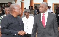 President Mahama (left) with Amissah-Arthur
