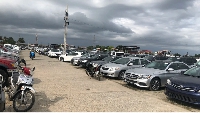 Fifa Park car lot in Cotonou, Benin