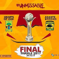 Tamale will host the 2017 finals of the tournament between Hearts vs Kotoko