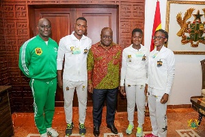 GFH Athletes with president Akufo-Addo