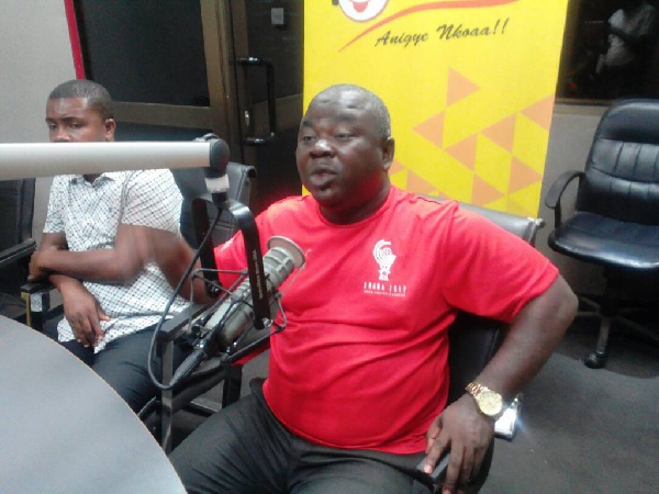 Aduana Stars ceo, Albert Yahaya Commey speaking during a radio interview