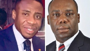 Dr Da Costa Aboagye (Left) with Dr. Mathew Opoku Prempeh (Right)