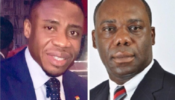 Dr Da Costa Aboagye (Left) with Dr. Mathew Opoku Prempeh (Right)