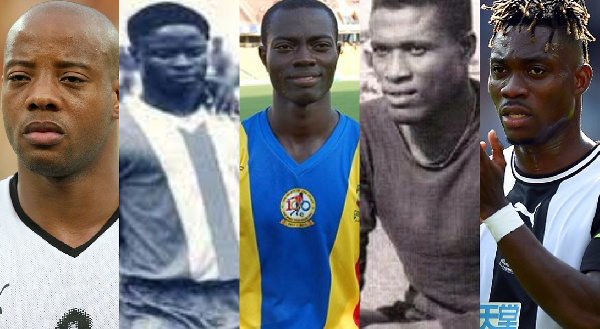 L-R Junior Agogo, Shamo Quaye, Uriah Asante, Robert Mensah, Christian Atsu