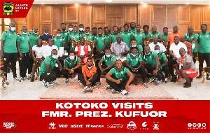 When Asante Kotoko team visited the former President