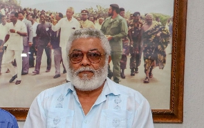 The late president, Jerry John Rawlings