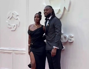 Antoine Semenyo and Jordeen on the red carpet Antoine Semenyo and Jordeen on the red carpet