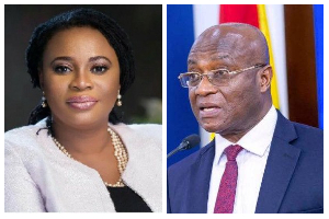 Charlotte Osei (L) and former Majority Leader in Parliament, Osei Kyei-Mensah-Bonsu (R)