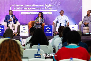 A shot from a panel discussion on IFFs in Africa on October 10, 2025