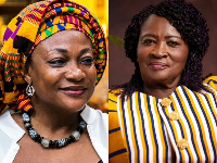 Otiko Djaba (L) says that Vice President (R) hasn't done enough for ladies in Ghana