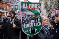 Lots of people gathered for the Quds Day rally
