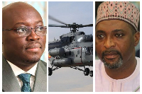 Ato Forson (L) pulled Muntaka out of the flight at the last moment