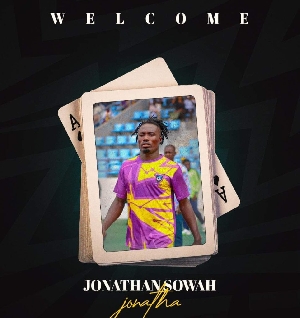 Ghana striker, Jonathan Sowah