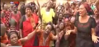 Women at Denkyira-Obuasi wails as Major Mahama was laid to rest
