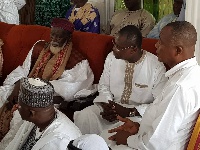 Chief Imam seated with Joseph Siaw Agyepong, Executive Chairman of Jospong Group of Companies