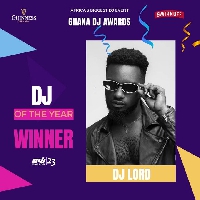 DJ Lord was crowned DJ of the Year at the 2023 Guiness Ghana DJ Awards