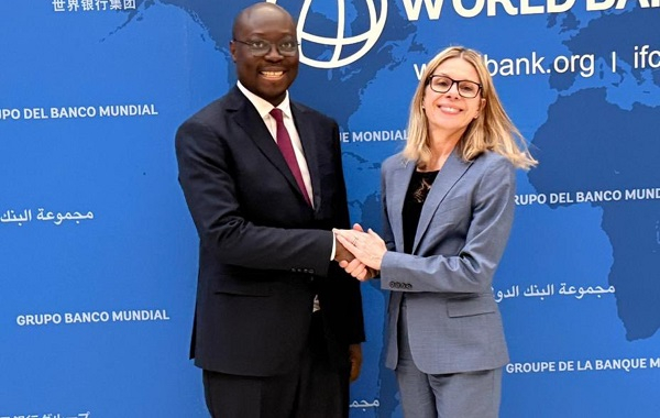Minister of Finance, Dr Ato Forson and World Bank's Managing Director for Operations, Anna Bjerde