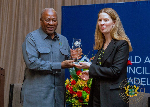 PHOTOS: President Mahama honoured with International Statesperson Award in US