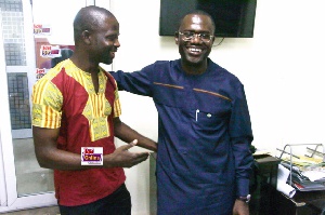 Manasseh Azure Awuni and Dr. Joseph Siaw Adkepong in an interaction