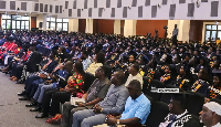 Some of the graduates at the ceremony
