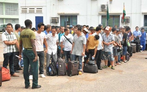 FLASHBACK: Illegal Chinese Miners going through deportation formalities