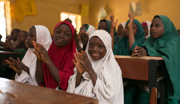 Nigerian students a classroom