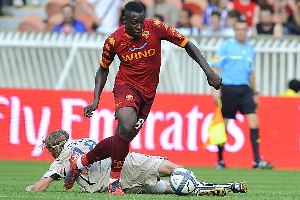 Ahmed Barusso beats his marker during a game