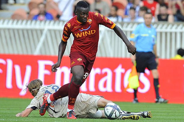 Ahmed Barusso beats his marker during a game