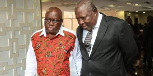 President Nana Addo Dankwa Akufo-Addo with Martin Amidu