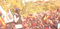 Opposition NUP presidential candidate Robert Ssentamu at a campaign
