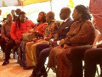 Led by Tourism minister Hon. Catherine Afeku, the delegation, was received by father of Ebony