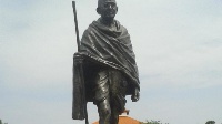 Statue of Mahatma Ghandi on campus of the University of Ghana