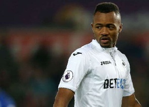 Jordan Ayew scored first Swansea goal on Sunday