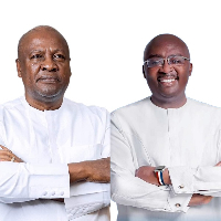 John Dramani Mahama and Mahamudu Bawumia in a photo collage