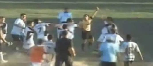 36 red cards were shown in the game