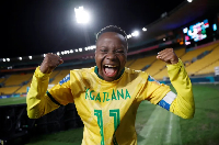 South Africa's Thembi Kgatlana scored the opening goal in the win against Nigeria