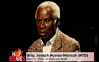 Former Chief of Defence Staff of the Ghana Armed Forces, Joseph Nunoo Mensah, Brigadier (retired)