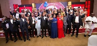Award winners captured in a group photograph at Movenpick Ambassador Hotel