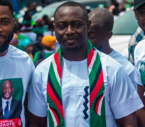 Samuel Aboagye, the declared winner of the Obuasi East parliamentary election