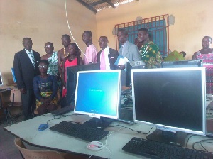 Newly established ICT centre at Aiyinasi Methodist Junior High School in the Ellembelle