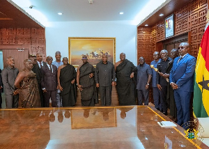 Asantehene, Otumfuo Osei Tutu II sent a delegation to formally invite President John Mahama